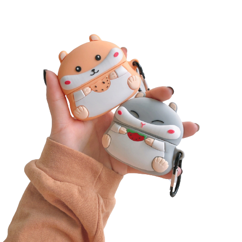 chubby hamster airpods pro case