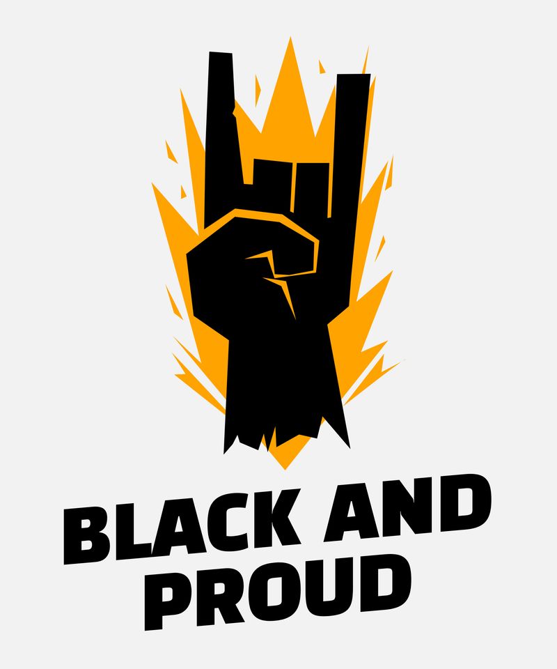 black history month themed t shirt design template with a hand sign graphic 2040m 2264 1